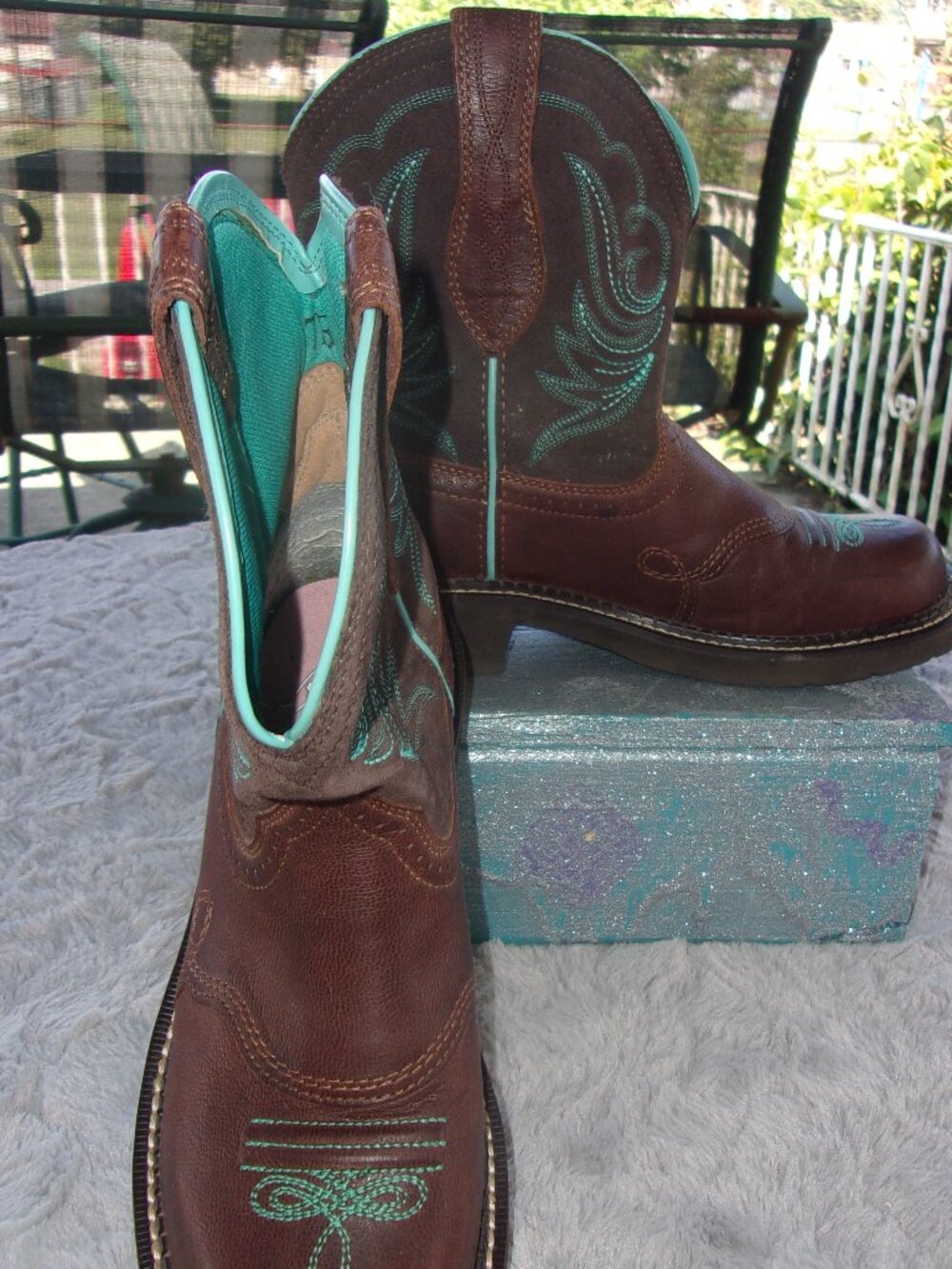 S-262 WOMENS ARIAT FATBABY HERITAGE DAPPER WESTERN ROUND TOE BOOTS